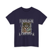 Funny Cat Meme T-Shirt Tummy Ache Survivor Gift for Unisex