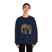 Beautiful Elephant Floral Flower Design Unisex Sweatshirt