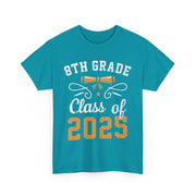 8th Grade Class of 2025 Graduation T-Shirt – Proud Graduate Tee with School Year Print for Students