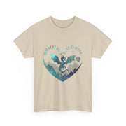 Just a Girl Who Loves Dragons T-Shirt – Cute Heart Graphic Tee for Fantasy Fans and Dragon Lovers