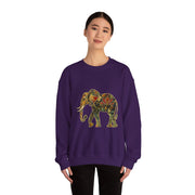 Beautiful Elephant Floral Flower Design Unisex Sweatshirt