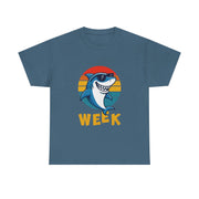 Retro Vintage Shark Fin Week 2025 Shark Lover Ocean Wildlife Unisex T-Shirt
