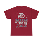 Proud Mom of 2025 Graduate T-Shirt College Family Gift for Her