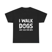 Funny Dog Walking T-Shirt – Whimsical Pet Lover Tee with Art Design for Dog Walkers Women