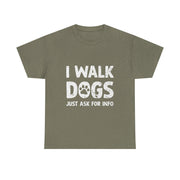 Funny Dog Walking T-Shirt – Whimsical Pet Lover Tee with Art Design for Dog Walkers Women