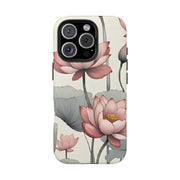 Vintage Lotus Blossom Phone Case Gift for Her - Trending Floral Design