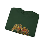 Beautiful Elephant Floral Flower Design Unisex Sweatshirt
