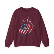 Patriotic USA Flag Fighter Jets Sweatshirt Gift for Fans