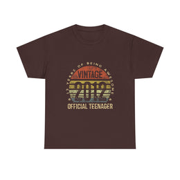 Vintage 2012 Official Teenager 13th Birthday T-Shirt - Unisex Gift