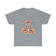 Coquette Bow Lace Pumpkin Thanksgiving Women's T-Shirt