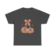 Coquette Bow Lace Pumpkin Thanksgiving Women's T-Shirt