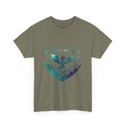 Just a Girl Who Loves Dragons T-Shirt – Cute Heart Graphic Tee for Fantasy Fans and Dragon Lovers