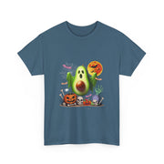 Avocado Horror Boo Ghost Halloween Vegan Cosplay Fruit T-Shirt - Unisex Apparel