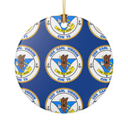 USS Carl Vinson CVN-70 Veteran Patriotic Flag Ornament for Him