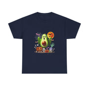 Avocado Horror Boo Ghost Halloween Vegan Cosplay Fruit T-Shirt - Unisex Apparel