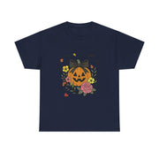 Charming Pumpkin Floral Design Accent Joy T-Shirt - Unisex Apparel