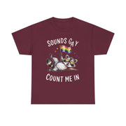 LGBT Ally Raccoon T-Shirt – Funny Pride Tee with Rainbow Flag for Supportive Friends and LGBTQ+ Allies