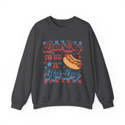 Funny BBQ Hot Dog Grilling Sweatshirt Independence Day Gift Unisex