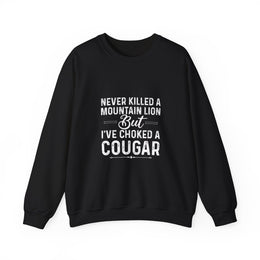 Funny Cougar Hunting Sweatshirt Gift for Men