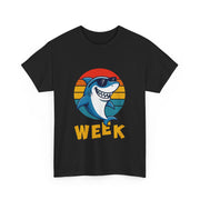 Retro Vintage Shark Fin Week 2025 Shark Lover Ocean Wildlife Unisex T-Shirt