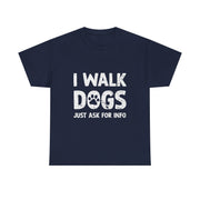 Funny Dog Walking T-Shirt – Whimsical Pet Lover Tee with Art Design for Dog Walkers Women