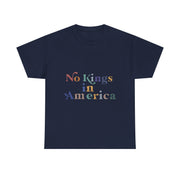 No Kings In America Protest Save Democracy Flag T-Shirt - Unisex Apparel