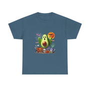 Avocado Horror Boo Ghost Halloween Vegan Cosplay Fruit T-Shirt - Unisex Apparel