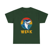 Retro Vintage Shark Fin Week 2025 Shark Lover Ocean Wildlife Unisex T-Shirt