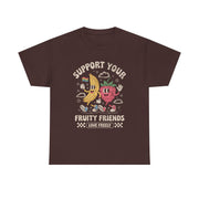 Retro Fruit LGBT Pride Support T-Shirt  Support Your Fruity Friends Unisex Apparel