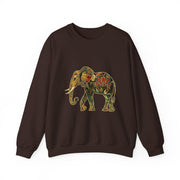 Beautiful Elephant Floral Flower Design Unisex Sweatshirt