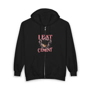 I Eat Cement Funny Cat Meme Zip Hoodie - Unisex Apparel