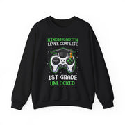 Kindergarten Graduation Gamer Sweatshirt 1st Grade Unlocked Gift for Boys Kids