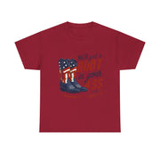 Funny Western Cowgirl 4th of July T-Shirt Gift for Her
