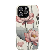 Vintage Lotus Blossom Phone Case Gift for Her - Trending Floral Design