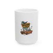 Spooky Skeleton Motel Mug - Halloween Road Trip Gift