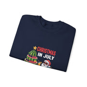 Christmas in July Santa Beach Watermelon Kids Youth Sweatshirt