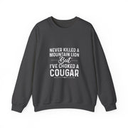 Funny Cougar Hunting Sweatshirt Gift for Men