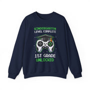 Kindergarten Graduation Gamer Sweatshirt 1st Grade Unlocked Gift for Boys Kids