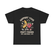 Retro Fruit LGBT Pride Support T-Shirt  Support Your Fruity Friends Unisex Apparel