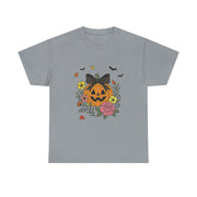 Charming Pumpkin Floral Design Accent Joy T-Shirt - Unisex Apparel