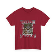 Funny Cat Meme T-Shirt Tummy Ache Survivor Gift for Unisex