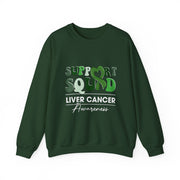 Groovy Support Squad Green Ribbon Liver Cancer Awareness Sweatshirt Unisex Gift