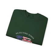 Funny Rejecting Kings Since 1776 Democracy America US Flag Sweatshirt - Unisex Apparel