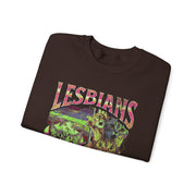 Lesbians Eat What Funny Cat Pun LGBTQ Pride Sweatshirt Unisex Apparel