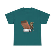 Funny Cat Throwing Brick - Angry Cat Meme T-Shirt - Unisex Apparel
