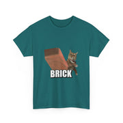 Funny Cat Throwing Brick - Angry Cat Meme T-Shirt - Unisex Apparel