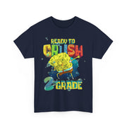 Spongebob Dabbing Ready to Crush 2nd Grade School T-Shirt Gift for Students