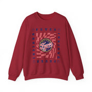 Retro Wavy Checkerboard WNBA Indiana Fever Unisex Sweatshirt