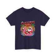 Christmas in July Funny Santa Summer Beach Vibes Hawaiian T-Shirt - Unisex Apparel