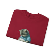 Funny Fat Cat Big Belly Cute Sweatshirt - Unisex Apparel
